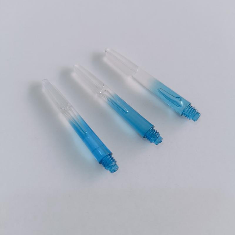 3Pcs 2Ba Thread Plastic Nylon Soft Tip Darts Shafts Color Transparent Gradient Darts Stems Diy Dart Accessories