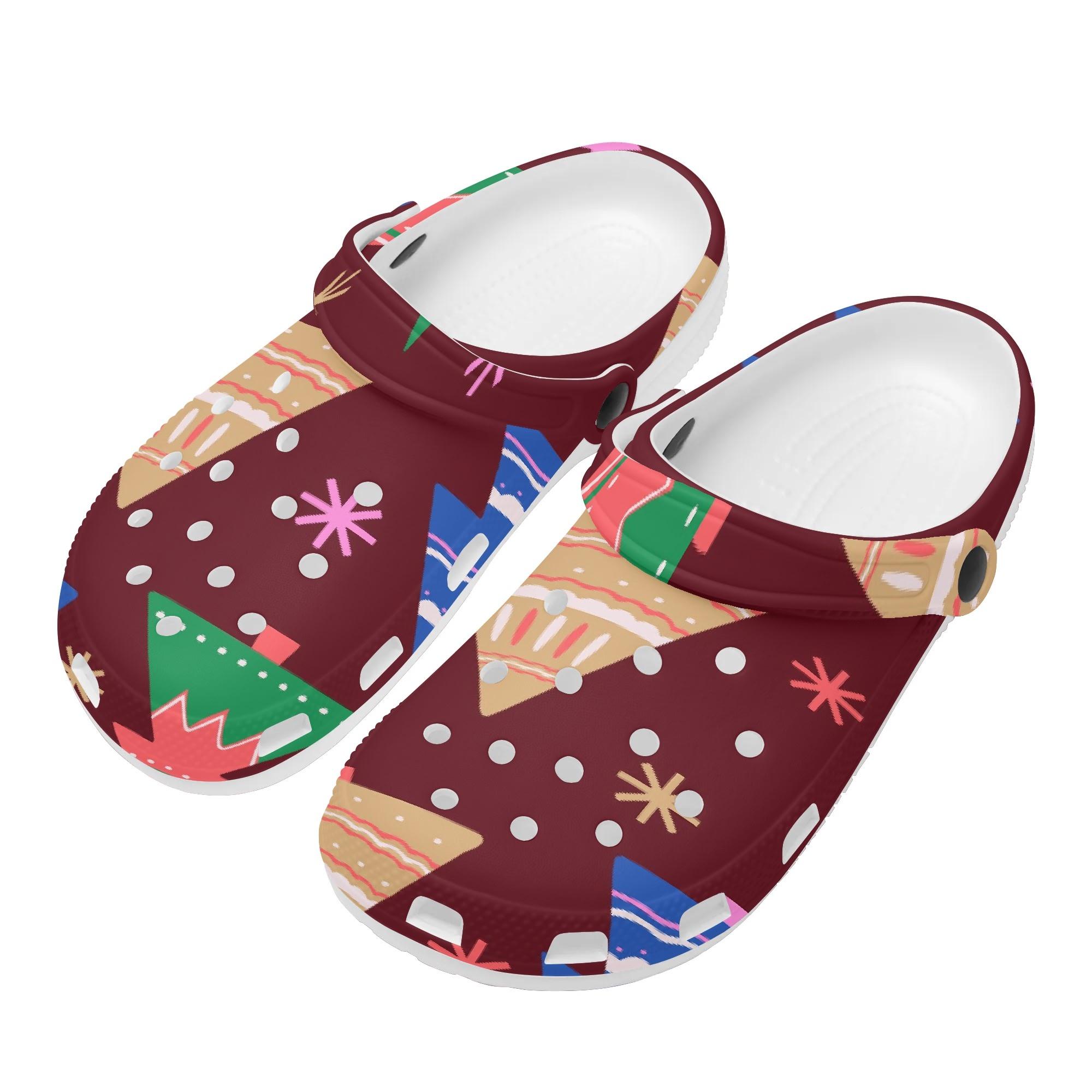 Unisex EVA Water Clogs Printed Water Friendly Breathable Slip On Water Friendly Shower Pool Beach Bathroom Daily Shoes Outdoor Use 36 белый