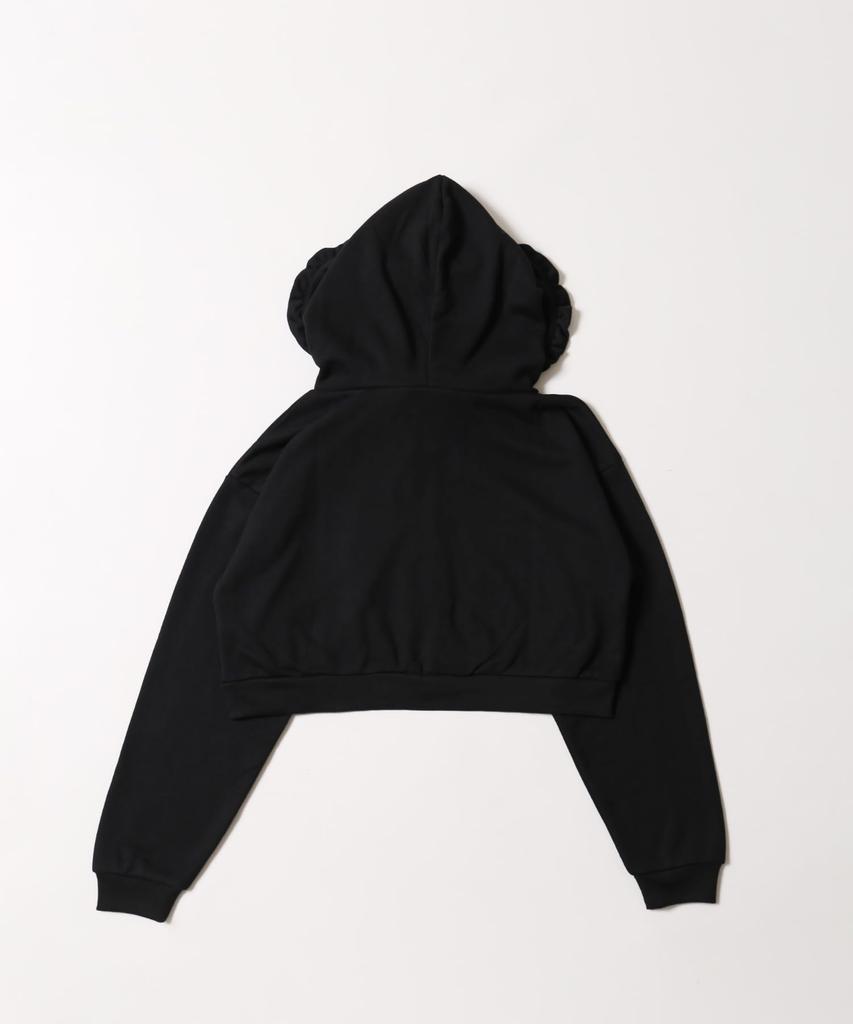 WEGO PHILLY Big Ribbon Size Black Hoodie, Women's, F,
