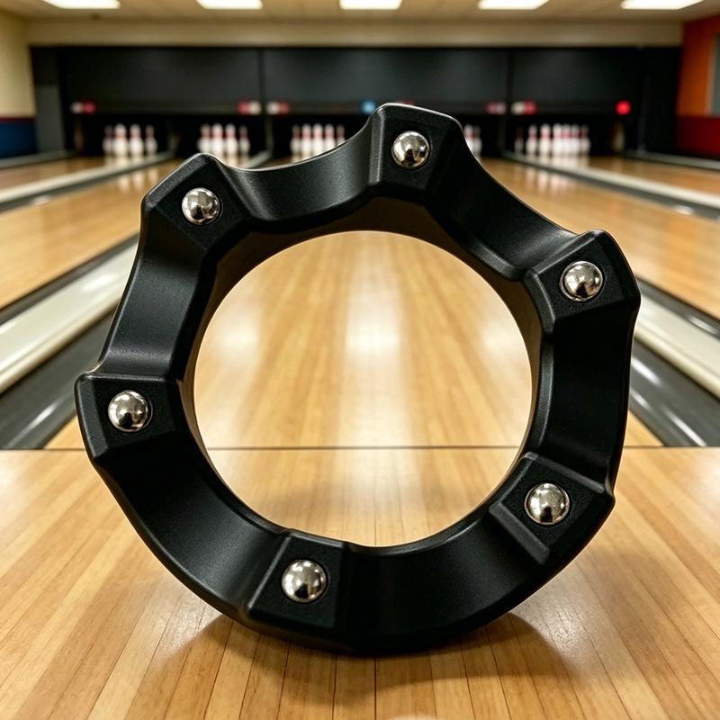 360° Rotating Bowling Cup Holder with Weighted Grip Ring