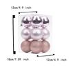 12 Stück/Box 6/8CM Mini Weihnachtskugel Ornamente Dekorationen für Weihnachtsbaumkugeln Weihnachts-Hängekugeln für Feiertags-Hochzeitsfeier