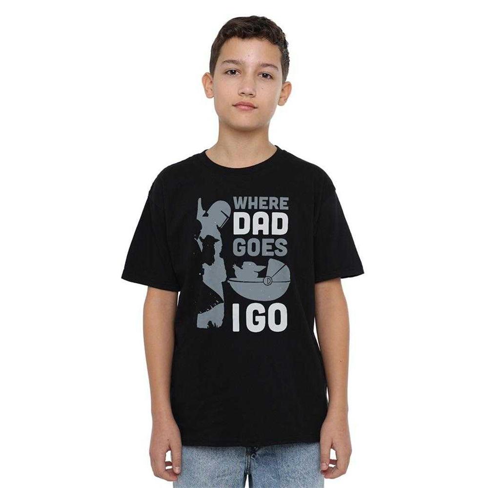 Star Wars Boys Where Dad Goes I Go T-Shirt
