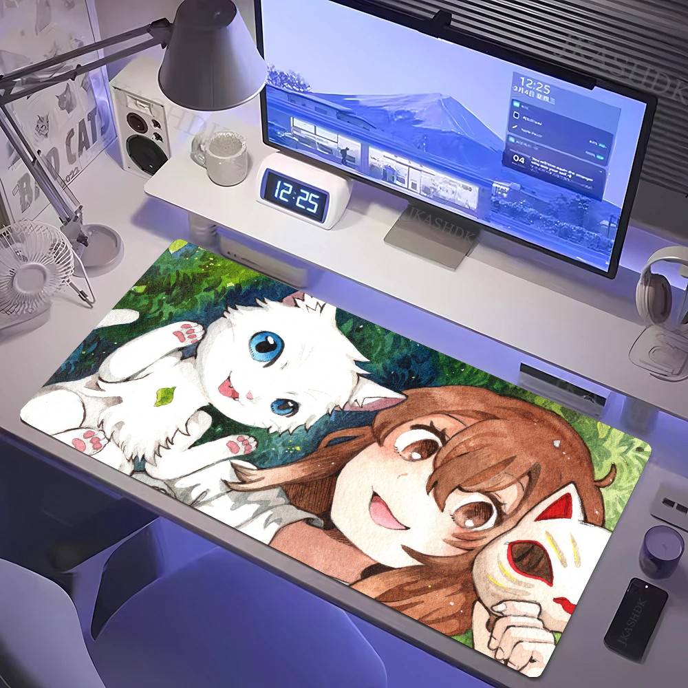 Anime Movie A W-Whisker Away Mousepad Non-slip Suitable For Office Computers Laptops E-sports Game Desk Mats XXL Keyboard
