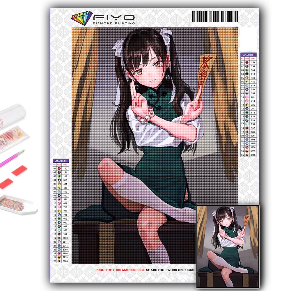 5D DIY Diamond Embroidery Chinese Style Anime Characters Diamond Painting Mosaic Home Decoration