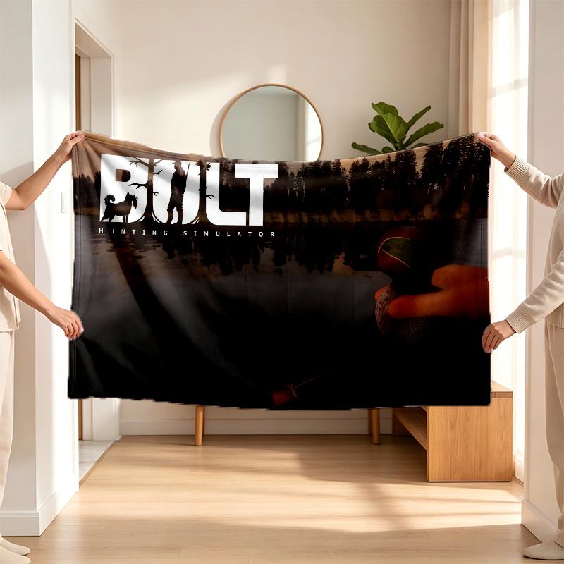 BULT Medžioklės simuliatorius (14) Flanelinis pledas – švelnus akcentas miegamajam ir svetainei bei jaukia namų dovana