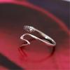 Creative Cute Animal Retro Exquisite Personality Snake 925 Sterling Silver Jewelry Not Allergic Opening Rings R204
