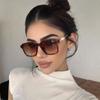 Square pearl sunglasses, new European and American fashion trend sunglasses, advanced sense and thin sunglasses, women