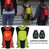 Städtischer Pendlerrucksack mit Sicherheitsmerkmalen 5L Radfahren Leuchtende LED-Blinker Reflektierend Nacht Atmungsaktives Netzpanel Reiten Laufen Camping