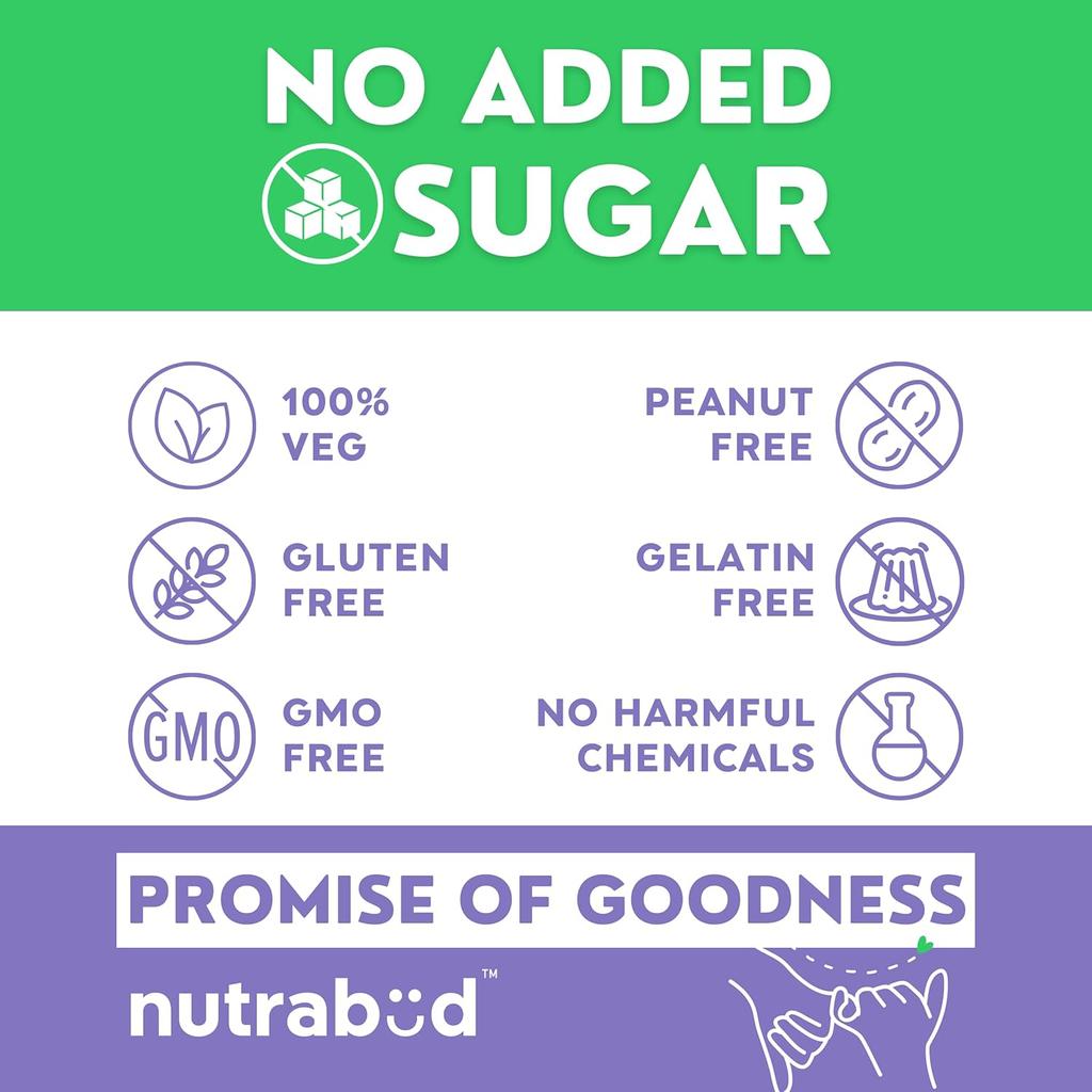 Nutrabud Melatonin 3mg Sleep Gummies For Men & Women, Natural Veg Supplement For Restful Deep Sleep - 60 Count Pack of 1