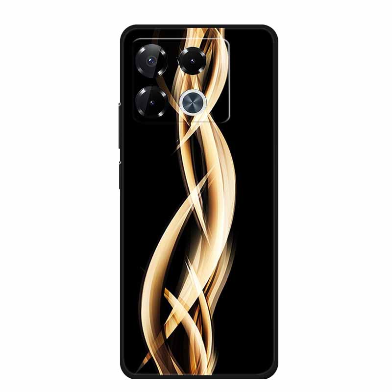 For Infinix Note 40 Pro Case Note40 Pro Plus Phone Cover Black Silicone Soft Case For Infinix Note 40 Pro Plus Back Cover Case