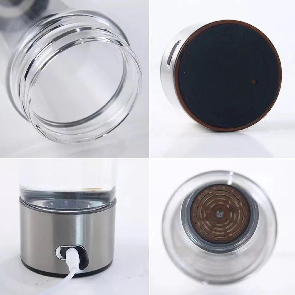 420ML 1L Recharge for Pure Hydrogen-rich Water Filter Electrolysis New  Portable Hydrogens Water Generator Bottle Alkaline Maker