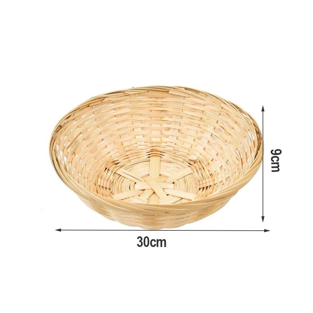 Vegetable Food Woven Basket Bread Fruit Pastry Plate Creative Storage Basket  Kitchen Accessories