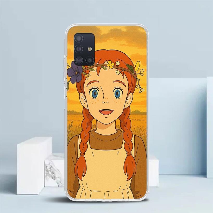A-Anne Of Green Gables Shirley Soft Cover for Samsung Galaxy A12 A22 A32 A52 A72 A02S Phone Case Note 20 Ultra 10 S10 Plus A51 A