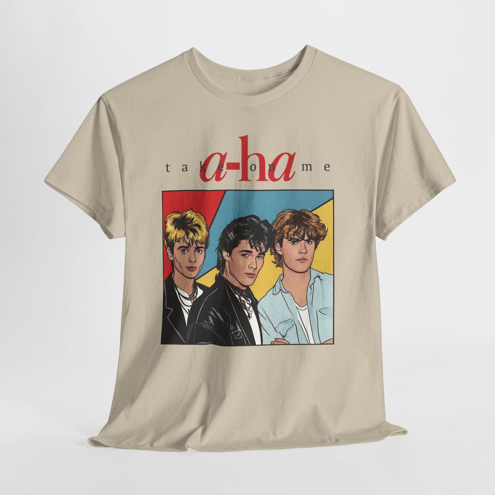 a-ha band portrait Tee | 80s pop rock retro graphic t-shirt XL