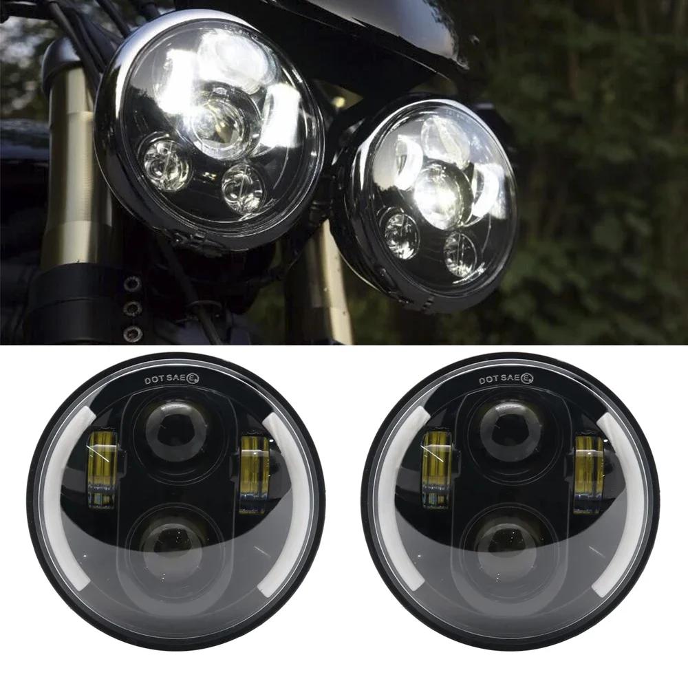 niversal Car Motorcycle 5.75 Inch LED Headlight For Harley Indian Yamaha Honda Triumph iii 5 3/4" H4 Headlamp For BMW 325i