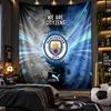 Arazzo da Appendere alla Parete Stampa Manchester City Tessuto per Soggiorno Camera da Letto Decorazione per la Casa