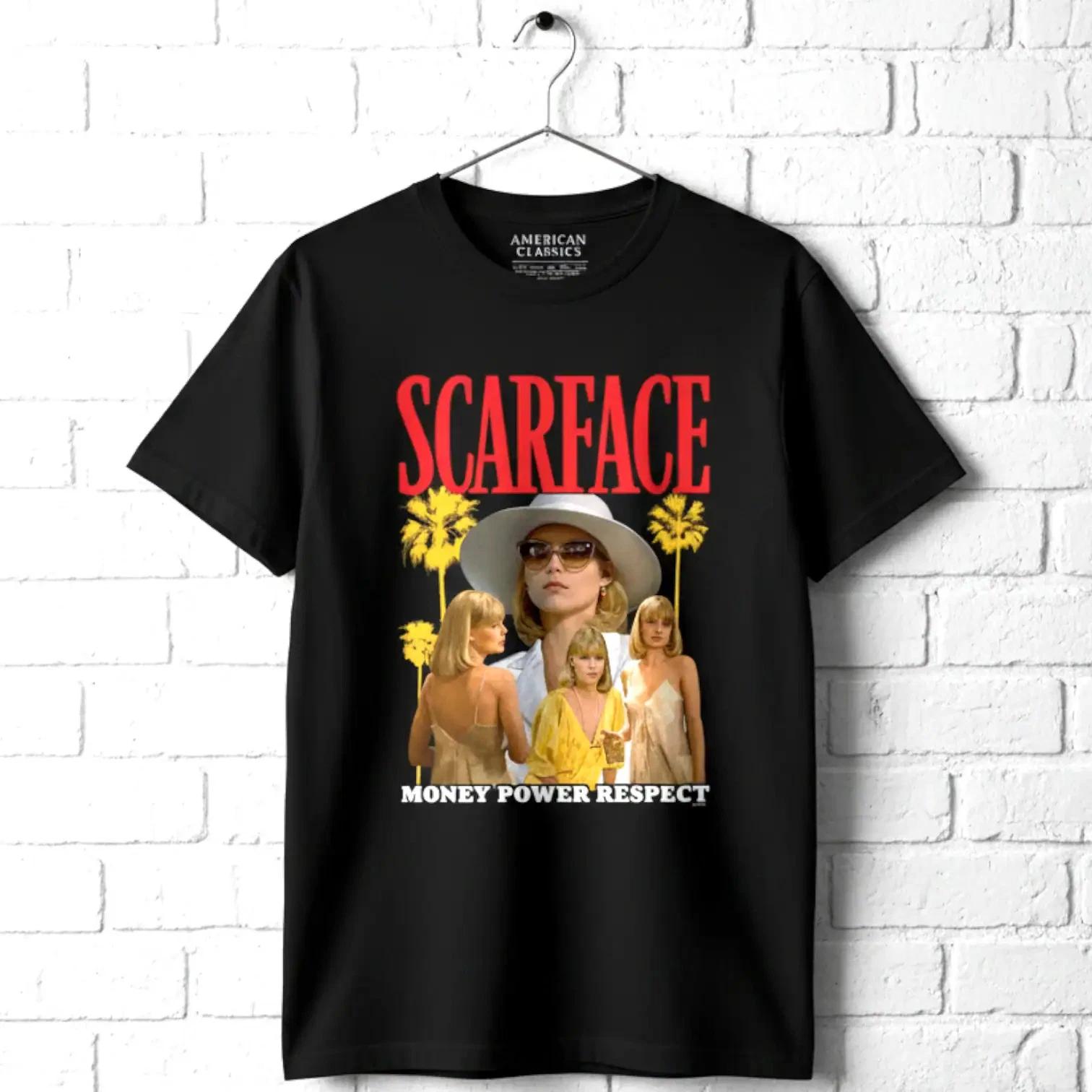 Scarface Elvira Money Power Respect Men s T Shirt XS