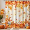 Christmas Shower Curtain Winter Snowman Xmas Pine Tree Shower Curtains For Bathroom Decor Waterproof And Mildew Resistant