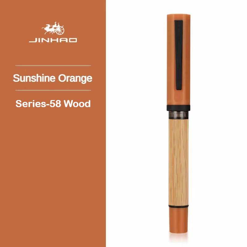 JINHAO 58D Fountain Pen 6 Colors F EF Nib Ink Pen Writing Calligraphy Pen PK HONGDIAN MAJOHN Stationery School Office Supplies