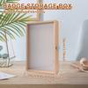 Pin Display Case Dustproof Badge Storage Box Enamel Pin Display Case with Clear Lid For Medal Jewelry Collection Display Frame