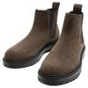 Zara Vintage Versatile Suede Round Toe Chunky Sole Short Chelsea Boots Men boots Gray-Brown 12037520-38