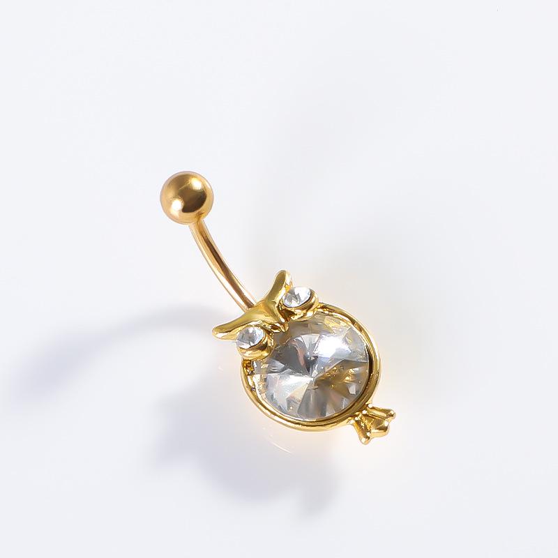 Non-Mainstream Stainless Steel Skull Belly Button Ring - Punk Holiday Party Jewelry