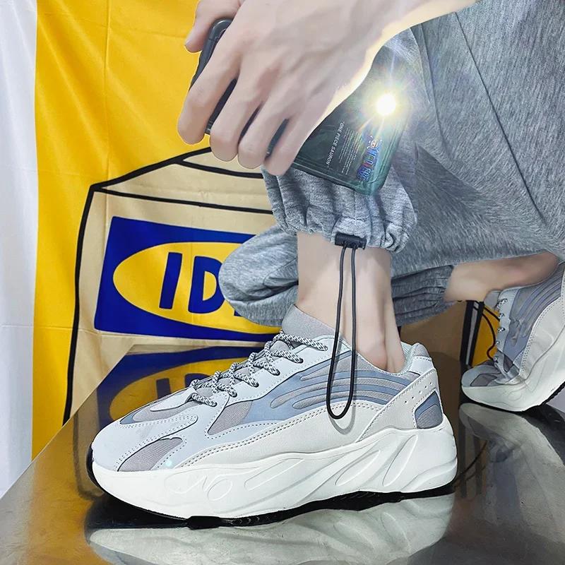 Men's Light Soled Leather Breathable Casual Shoes Women's Casual Shoes 2025 New Couples Running Sneakers