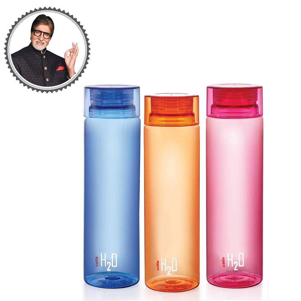 Reusable 1L Water Bottles Set For Home Office Gym Travel Use With Leakproof Lid And Unbreakable BPA-Free Design In Vibrant Multicolor Style