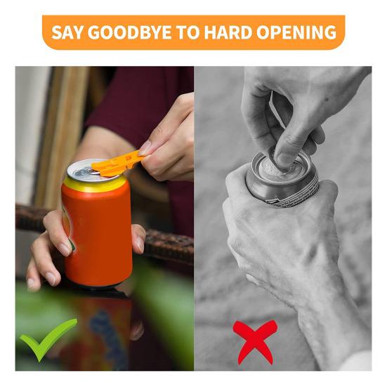 Manual Can Opener Colorful Drink Can Protector Cap Portable Beer Bottle Opener Dustproof Mini Coke Can Opener for Picnics BBQ Family Gatherings