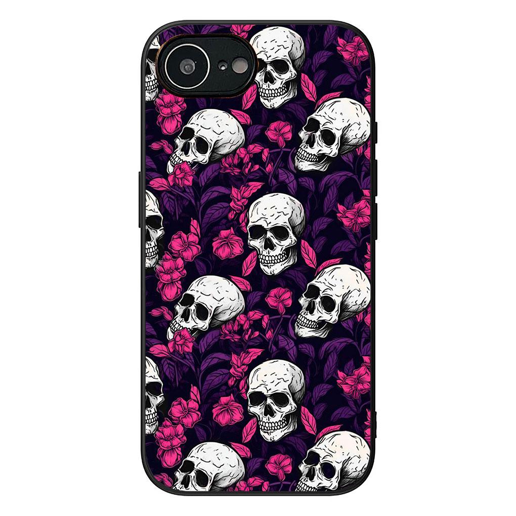 Cover for Samsung Galaxy Note 20 9 8 S8 S10 S9 Plus A54 A33 A21S A31 M21 S10E A17 Coque Phone Case Floral Art Skull Flower Rose