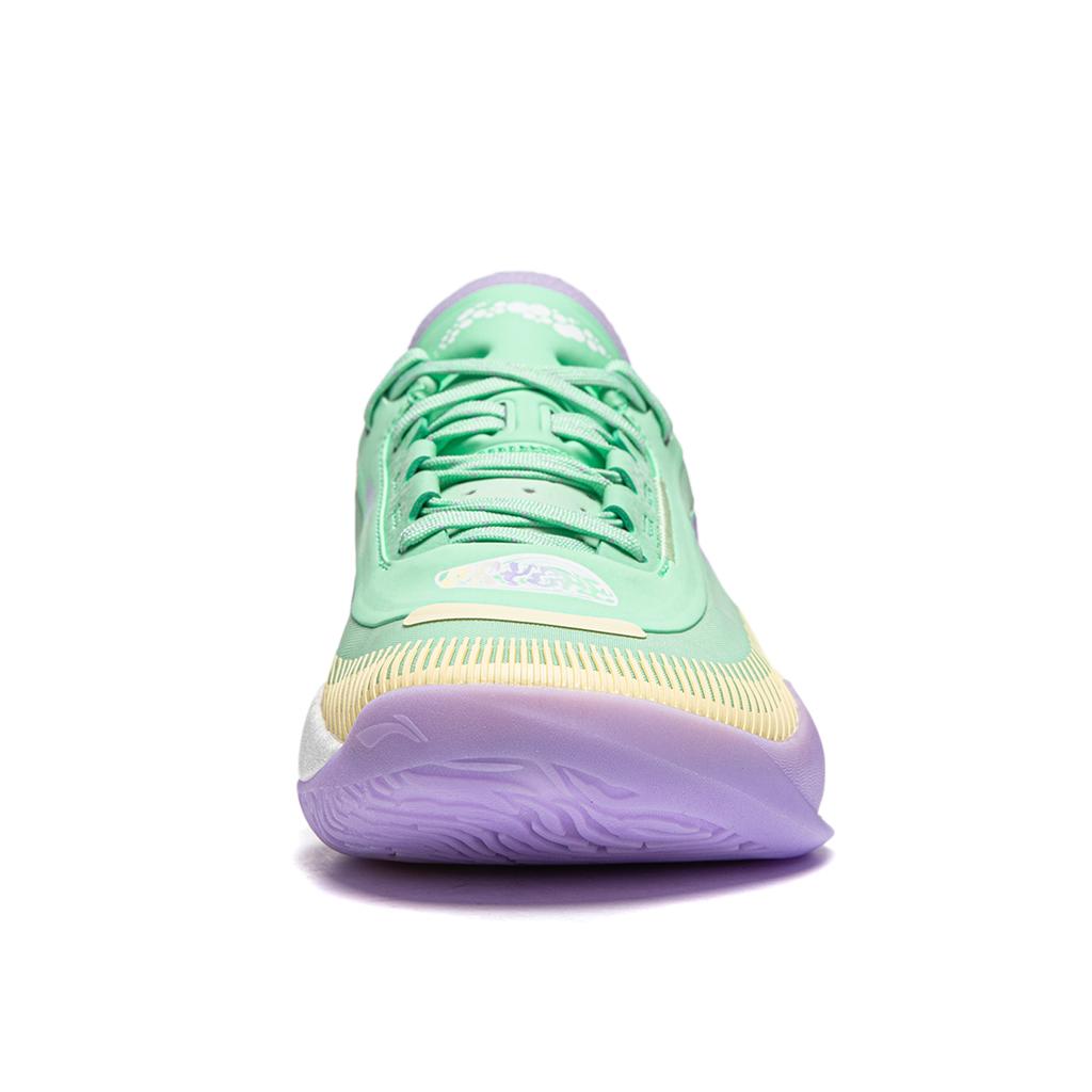 Li Ning Yushuai 18 V2 Basketball Shoes Men's Low Top Green Yellow ABAU025-3