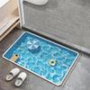 40*60cm Entrance Door Mat, Quick Drying Highly Absorbent Bathroom Anti-Slip Mat, Home Decoration Floor Mat for Daily Use