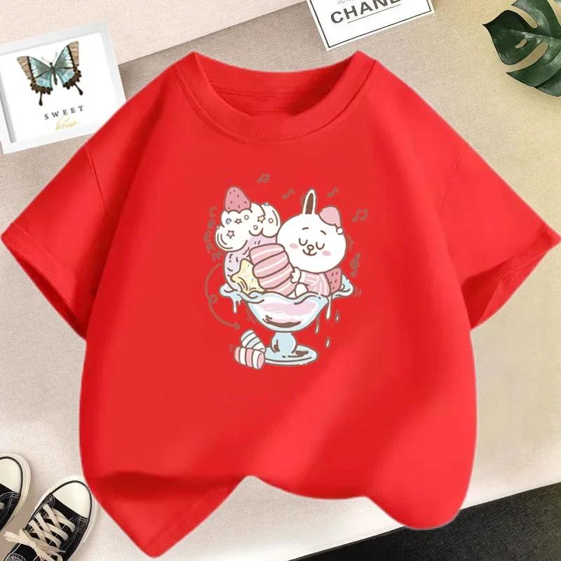 Strawberry Juice Graphic Print T-shirt Girls Aesthetic Pink Tops Tee 2024 Summer New Fashion Women T Shirt