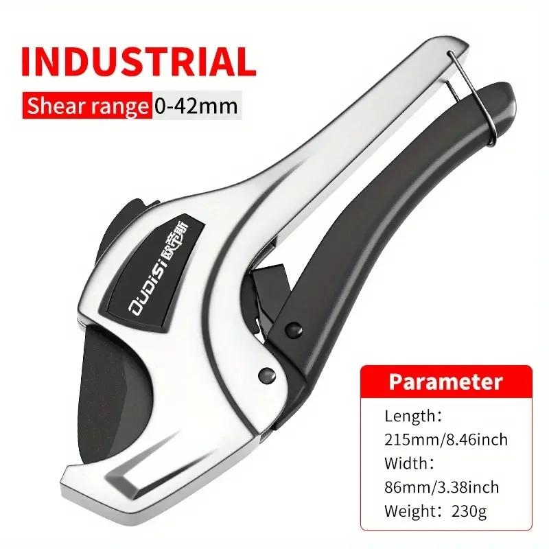 SK5 Teflon Multi-Purpose Pipe Cutter Non-Slip Water-Resistant Precision Cutting for Plastic Rubber Tubing PVC Cutter Hand Tools