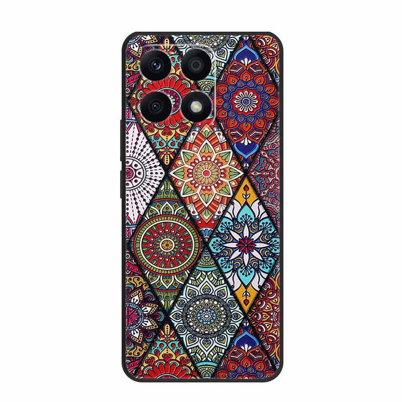 3D Case For Xiaomi 14T Pro Case Emboss Flower Black Silicone Soft Back Cover Coque For Xiaomi 14T Pro Case 14 T Pro 14TPro Funda