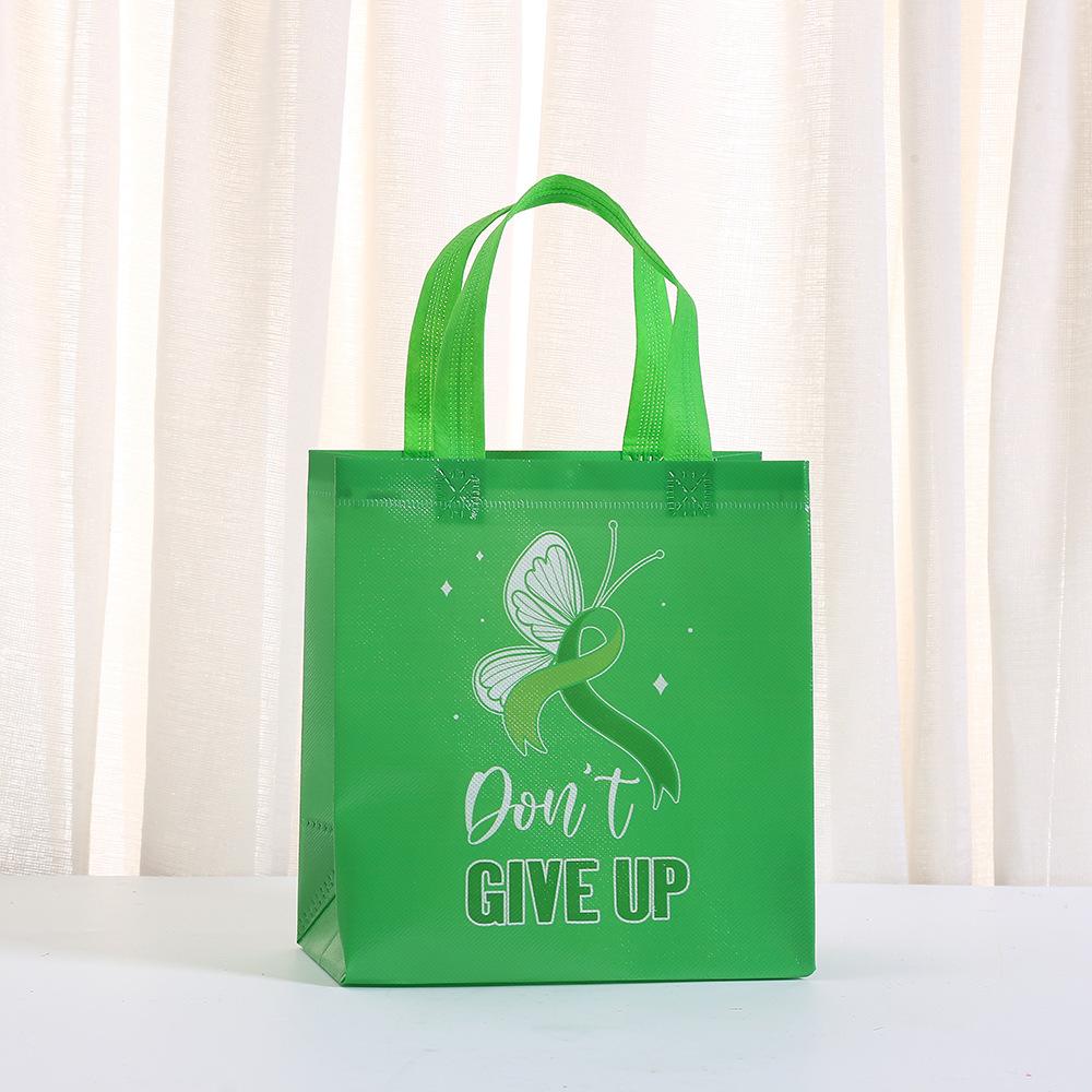 

StoBag, Mental Health Awareness Gift Non Woven Tote Bags Inspirational Eco-friendly for Events Party Supplies 30pcs&22x11x23cm