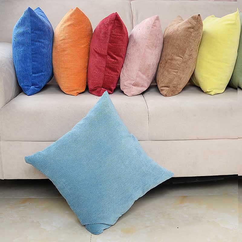 Pinstripe Corduroy Pillows, Simple Living Room Sofa Pillows, Office Chair Cushions, Bedside Backrests