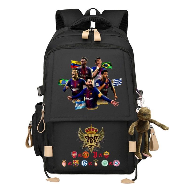 Uefa Champions League Football World Cup Backpack Real Madrid Kakabasa Messi Chelsea Manchester United Students