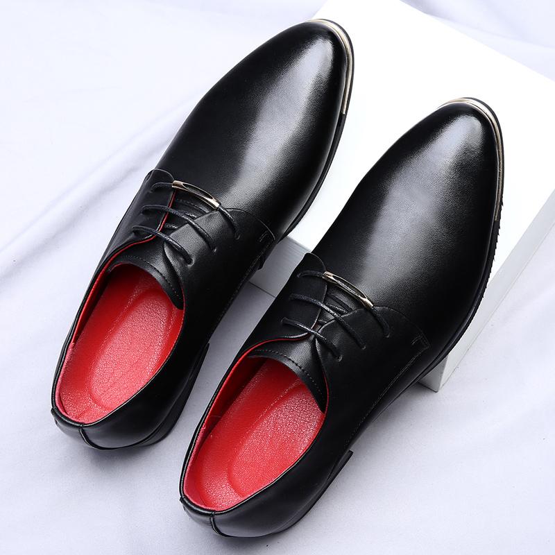 Fashion luxury Business Wedding Derby Men's Leather Shoes Minimalist and versatile styles Outdoor men's shoes for parties and office