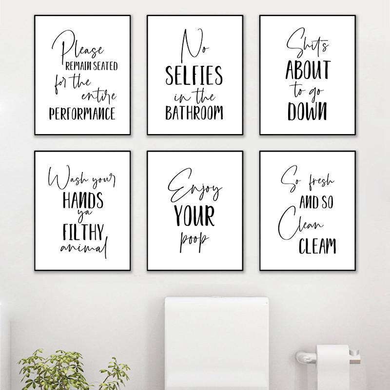 

Наслаждайтесь какашками, туалетное искусство, холст, картина для ванной, цитата, постеры на скандинавскую тему и принты, настенные панно для декора для умывальника HD2951