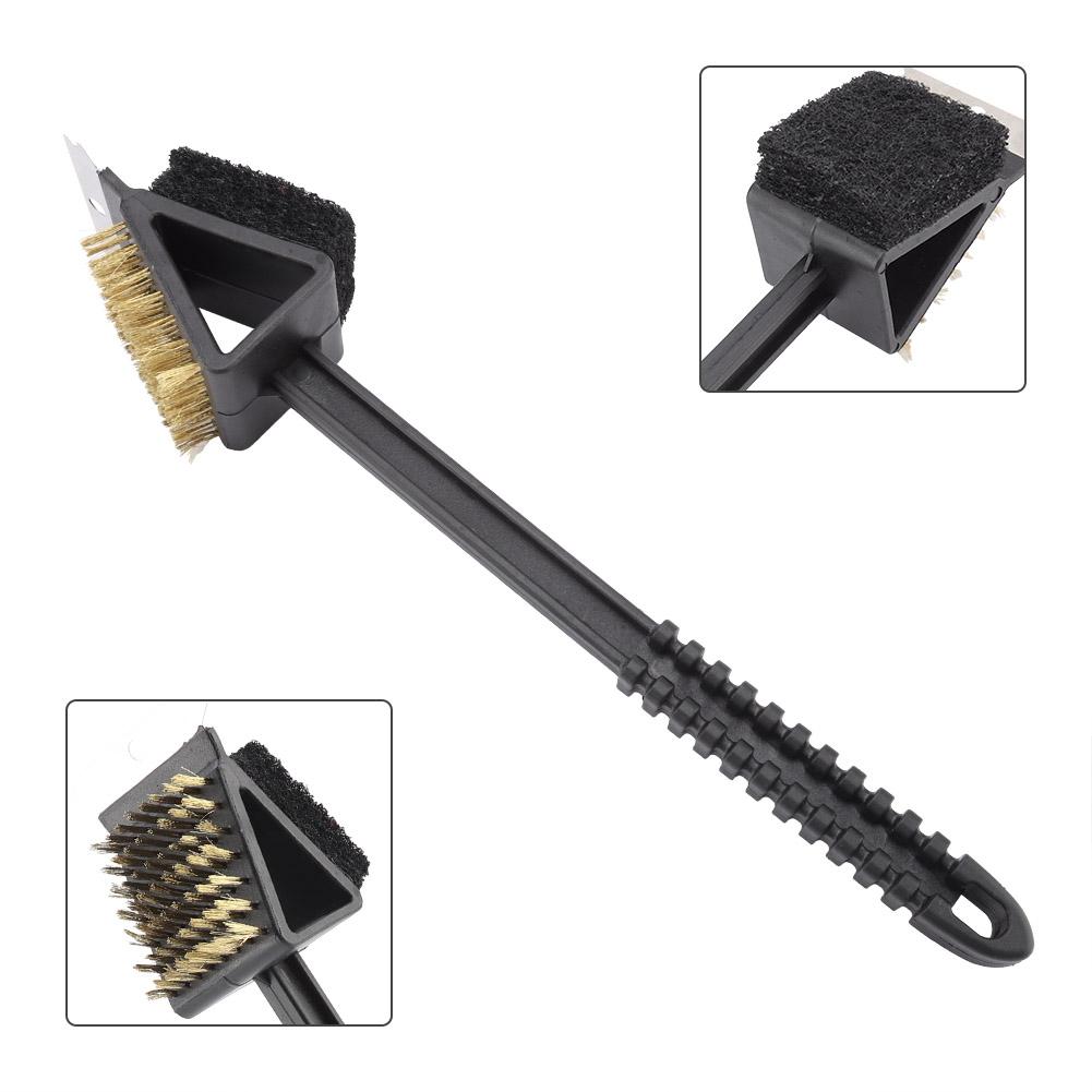 Long Handle BBQ Grill Cleaning Brush Barbecue Kitchen Cleaning Tool
