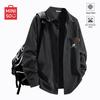 MINISO Men's Corduroy Long Sleeve Casual Shirt