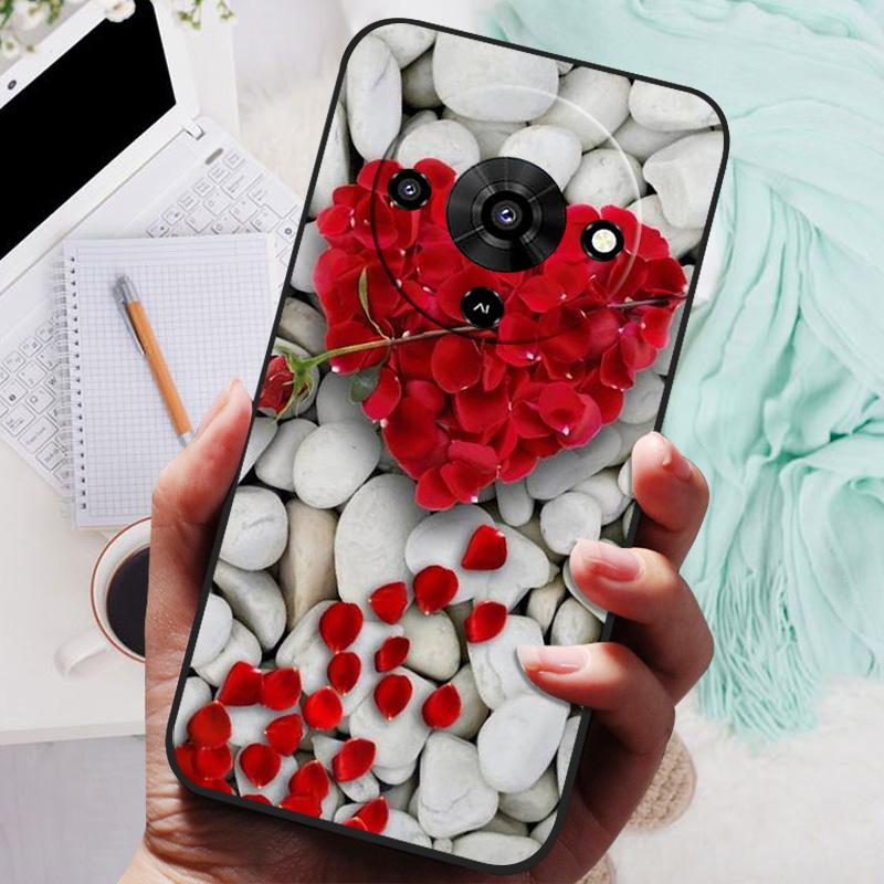 For ZTE Blade A76 5G Z2469N Case TPU Soft Rose Panda Cute Silicone Case Covers For ZTE Blade A76 A 76 BladeA76 5G Phone Cases