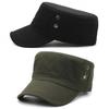1X Women Outdoor Military Style Cap Sun Hat Adjustable Flat Top Army Cadet Hat