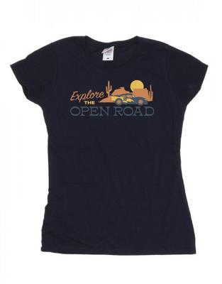 Womens/Ladies Cars Explore The Open Road Cotton T-Shirt