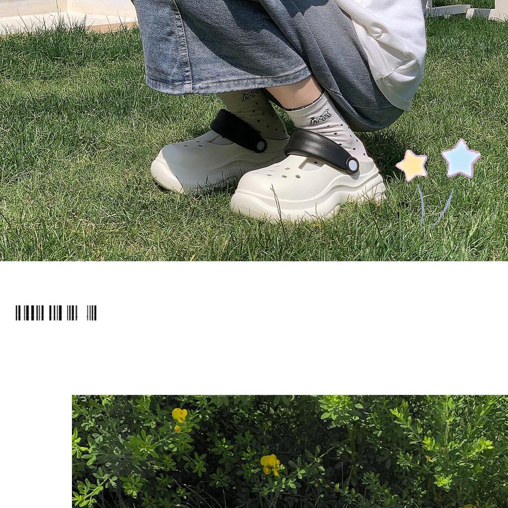 New Women's EVA Clogs: Non-Slip Beach Slippers, Thick Sole, Closed-Toe, Summer Footwear for Girls – Feels Like Stepping On Clouds.