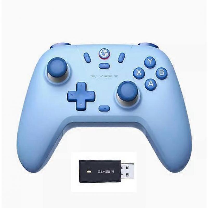 GameSir Nova Lite Wireless Gamepad Controller with Bluetooth, Dongle, Wired for Switch, Android, IOS, PC & Steam Games(Blue with Receiver)