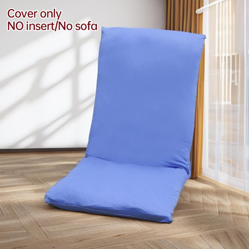 Folding Tatami Seat Cover Single Floor Bed Sofa Slipcover Household Foldable Relax Lounge Recliner Slipcover (Only Cover )