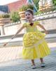 Princess Bell Kids and the Beast Dress Luxurious Kids Yellow Stage Birthday Present [CQDY] Dress, Children's Dress, (Beauty + Tiara, etc.), 7-piece