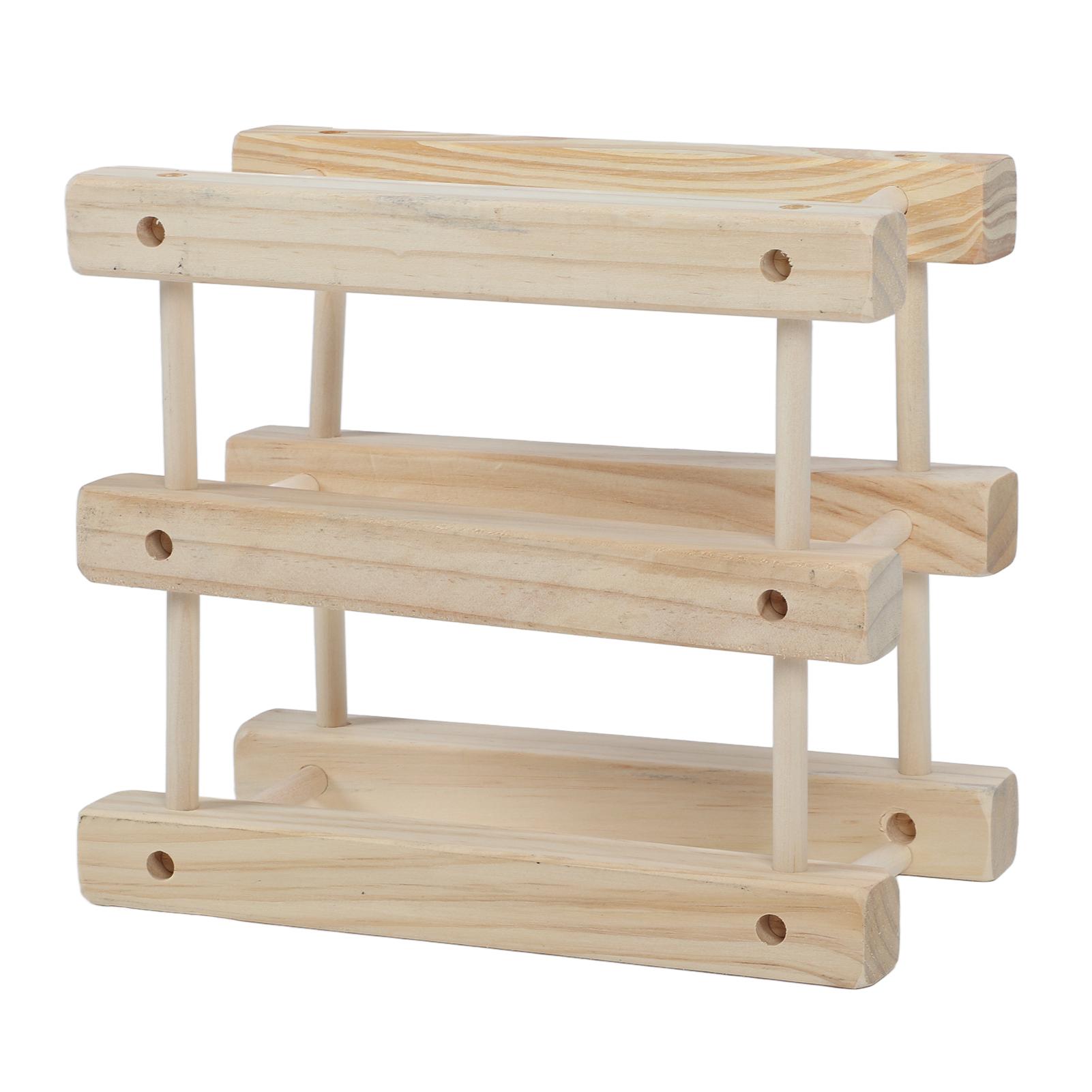 able Wine Rack, 6 Bottle Capacity  standing Rack Wine Bottle Holder Wooden Wine Storage  , Modular Storage Shelf for Kitchen Bar Count